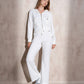 Pantaloni jogger in tessuto matelassé con coulisse