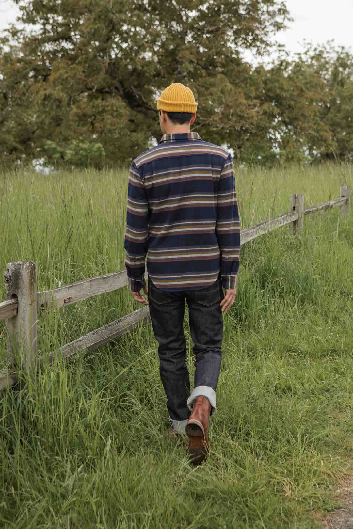 Camicia slim a righe costiere