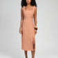 Vestito midi Manta terracotta