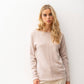 Maglione in maglia con paillettes