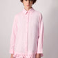 Camicia con orlo arricciato