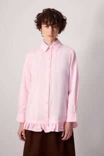 Camicia con orlo arricciato