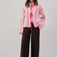 Cardigan in maglia con cintura a contrasto