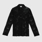 Camicia in pizzo nera Avryno