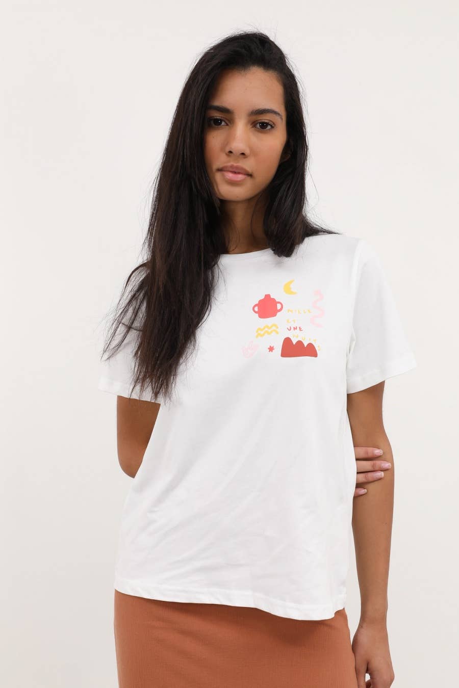 T-shirt Taha con stampa ispirata a Le mille e una notte