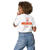 T-shirt unisex in cotone biologico con stampa Negroni Cocktail Bar