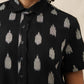 Abito camicia Delia in cotone biologico con fantasia Ikat