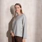 Maglia in maglia boxy con bottoni laterali