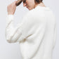 Maglione in Maglia Strutturata Traforata Girocollo