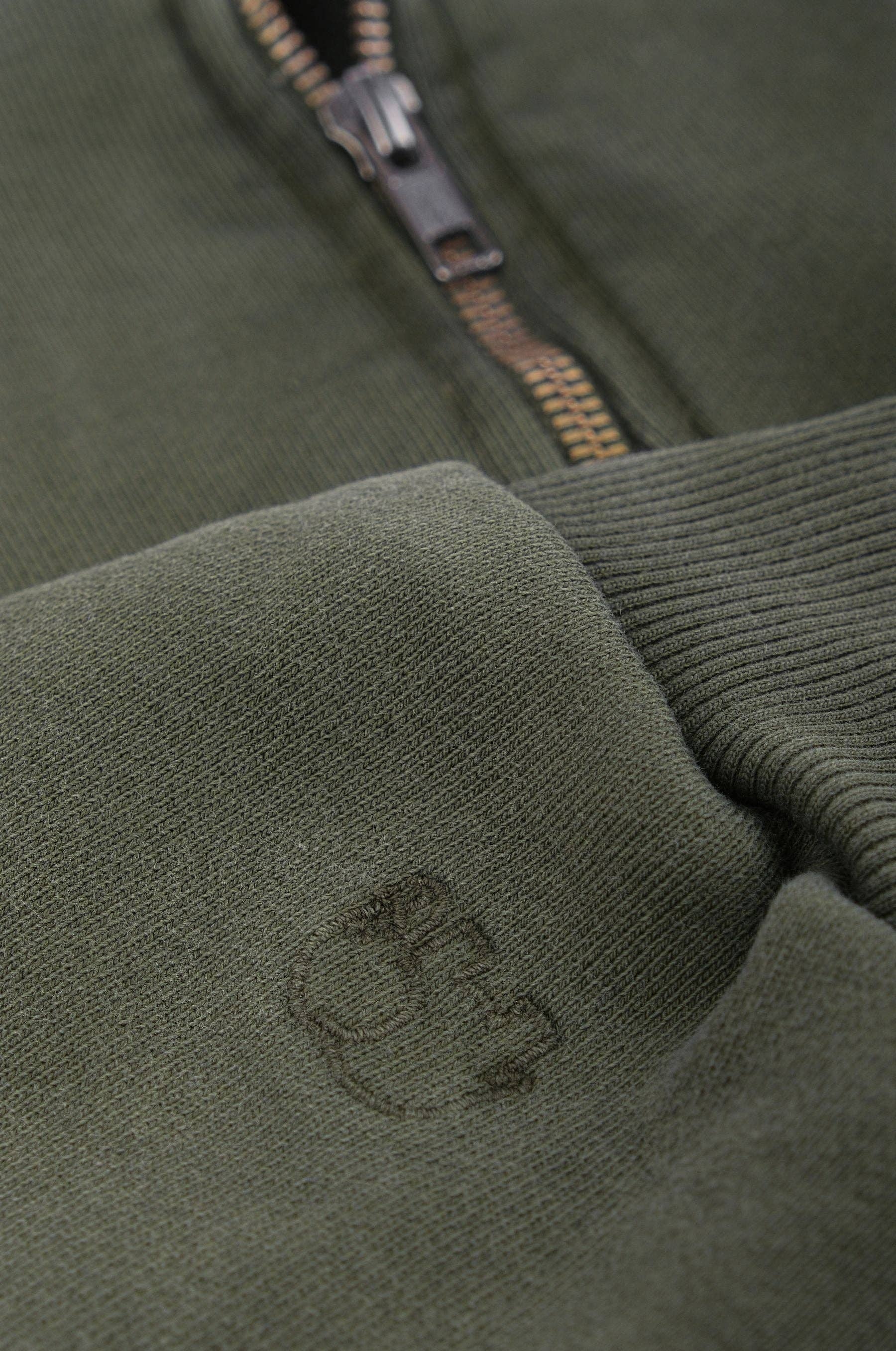 Felpa oversize super pesante con cappuccio verde Kombu