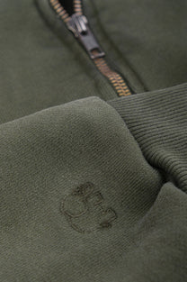 Felpa oversize super pesante con cappuccio verde Kombu