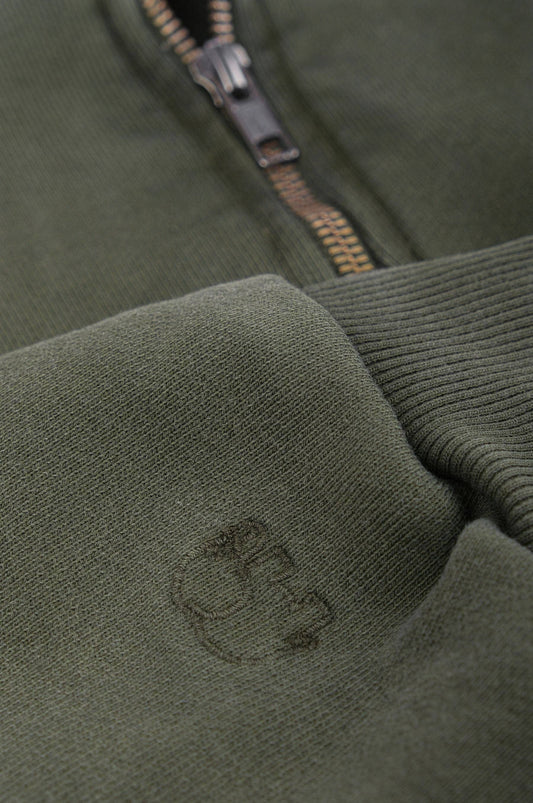 Felpa oversize super pesante con cappuccio verde Kombu
