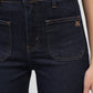 Jeans Paris in denim grezzo a gamba dritta