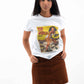 T-shirt Run The World con grafica pop culture