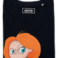 T-shirt nera Coffee Maniac con grafica caffè