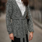 Cappotto in maglia con cintura