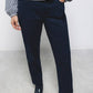 Pantaloni dritti essenziali in cotone stretch