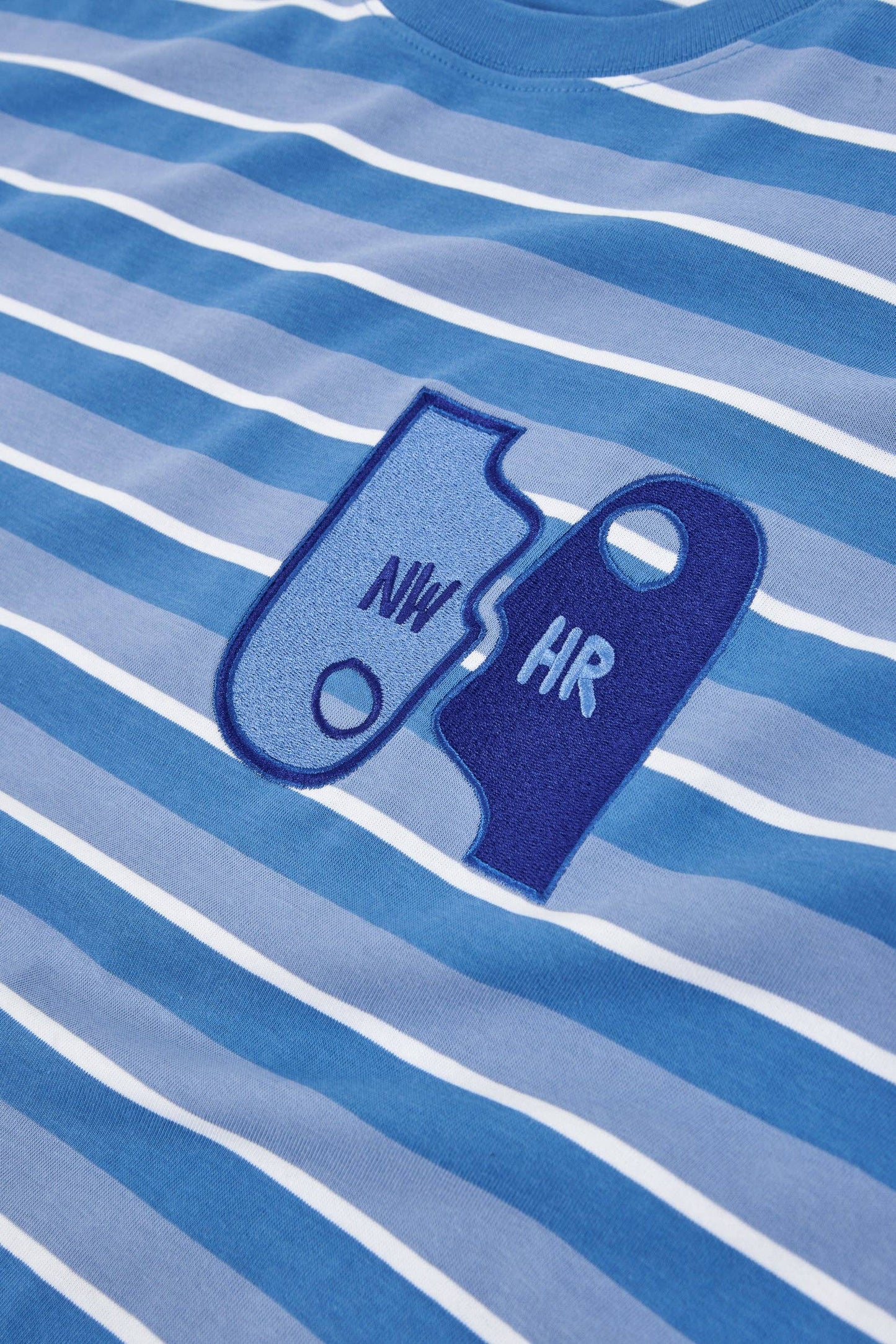 T-shirt a righe in cotone biologico