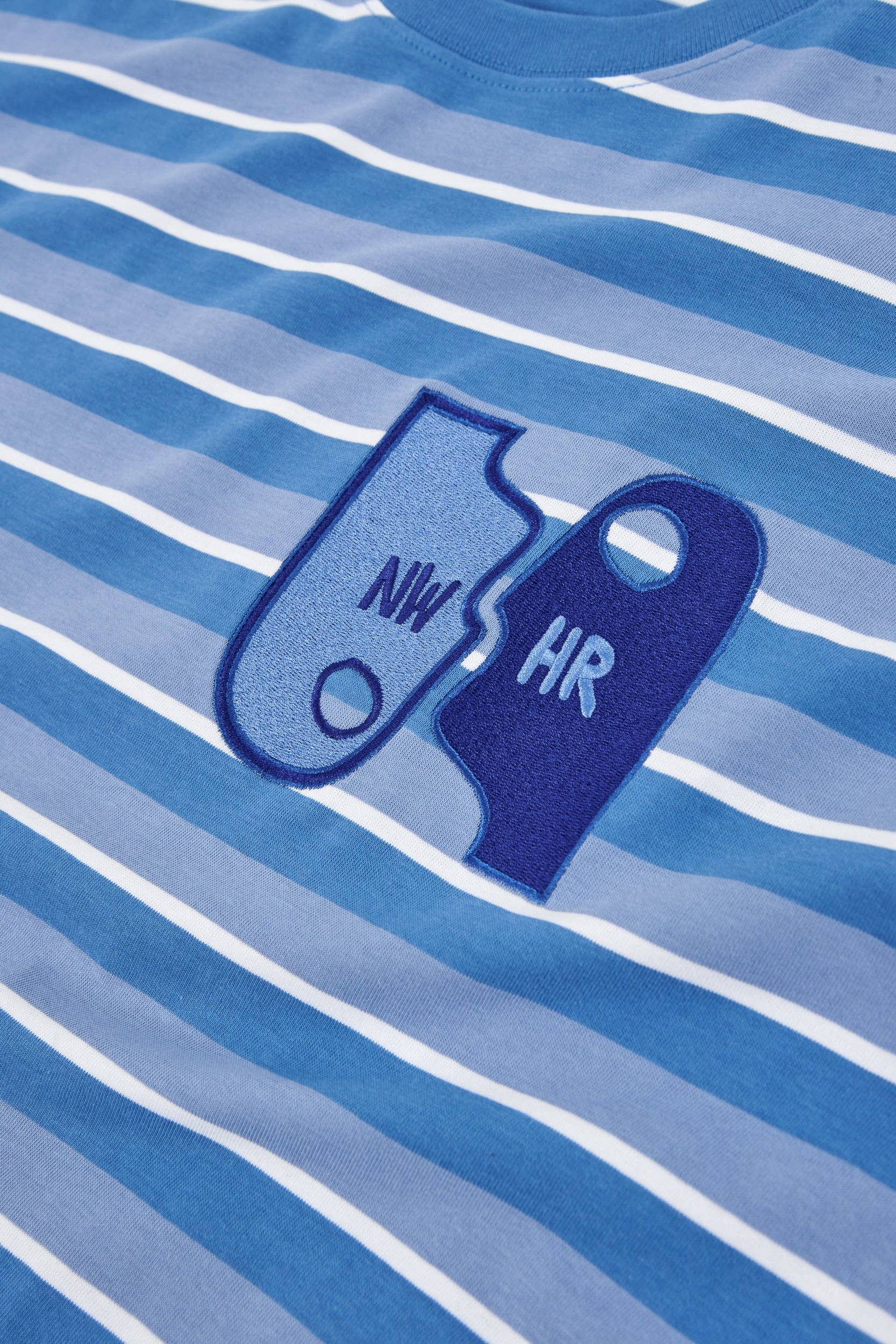 T-shirt a righe in cotone biologico