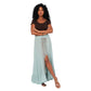 Gonna lunga estiva in voile con spacco