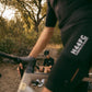 Pantaloncini da ciclismo neri con bretelle