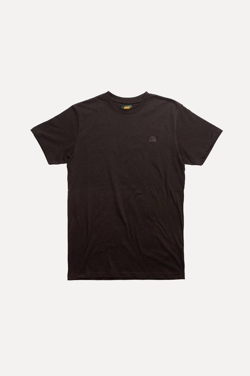 T-shirt Essenziale Nera in Cotone Biologico