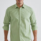 Camicia verde comfort easy iron