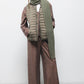 Gilet trapuntato leggero con collo alto
