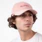 Cappellino rosa in velluto a coste