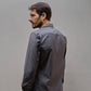 Camicia elegante grigia slim fit in cotone biologico