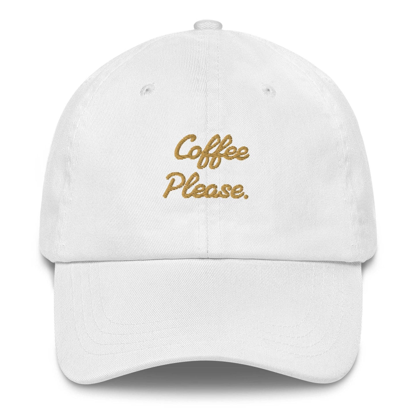 Cappellino da baseball ricamato “Coffee Please”
