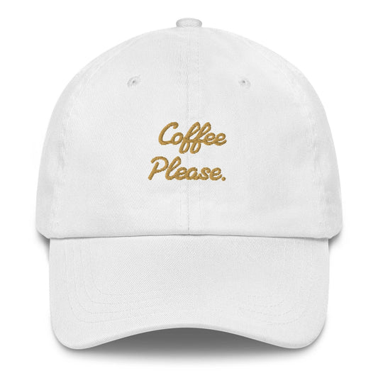 Cappellino da baseball ricamato “Coffee Please”