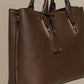 Borsa tote in ecopelle effetto martellato