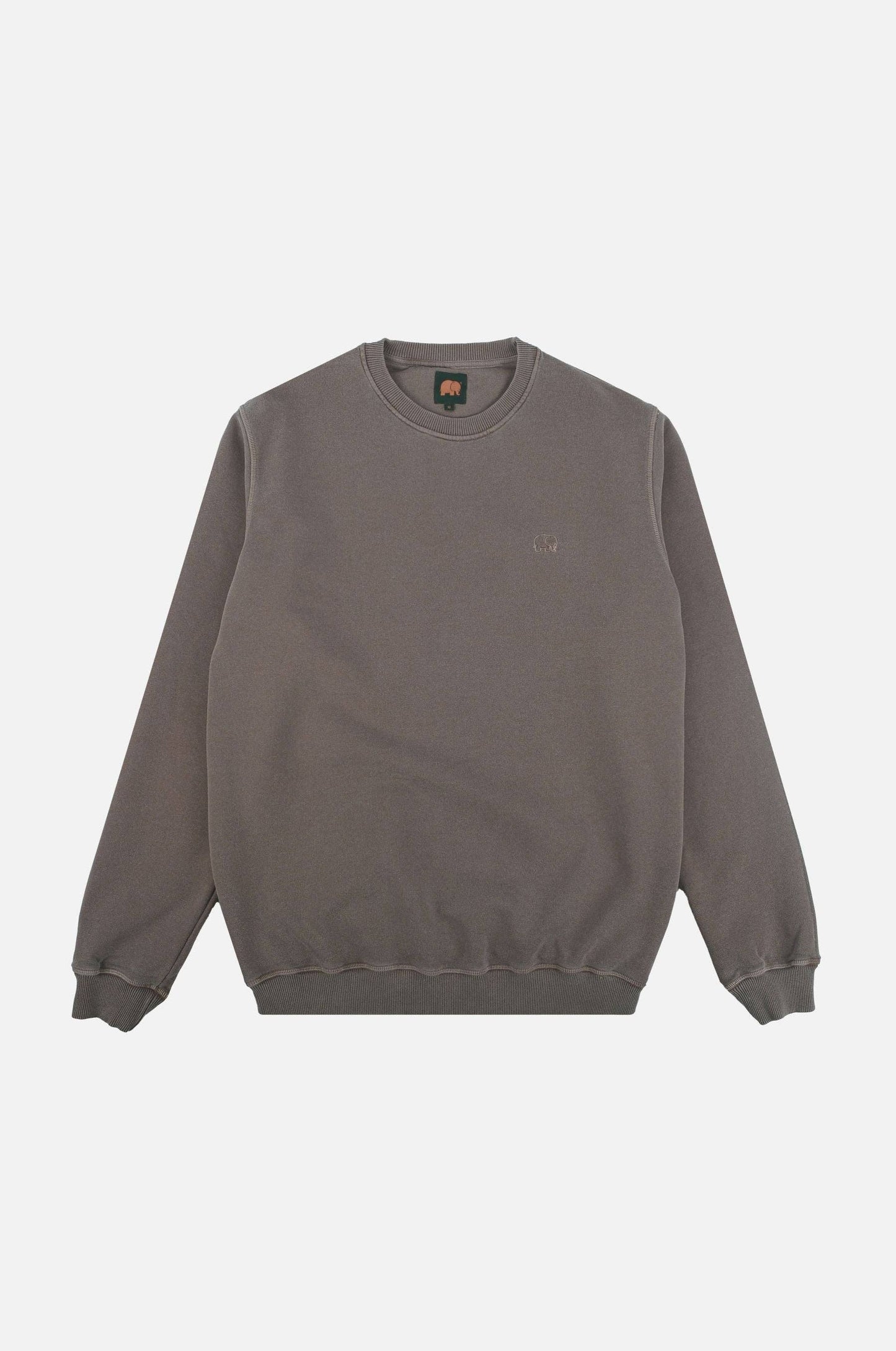 Maglione pesante pigmentato Essential grigio pietra