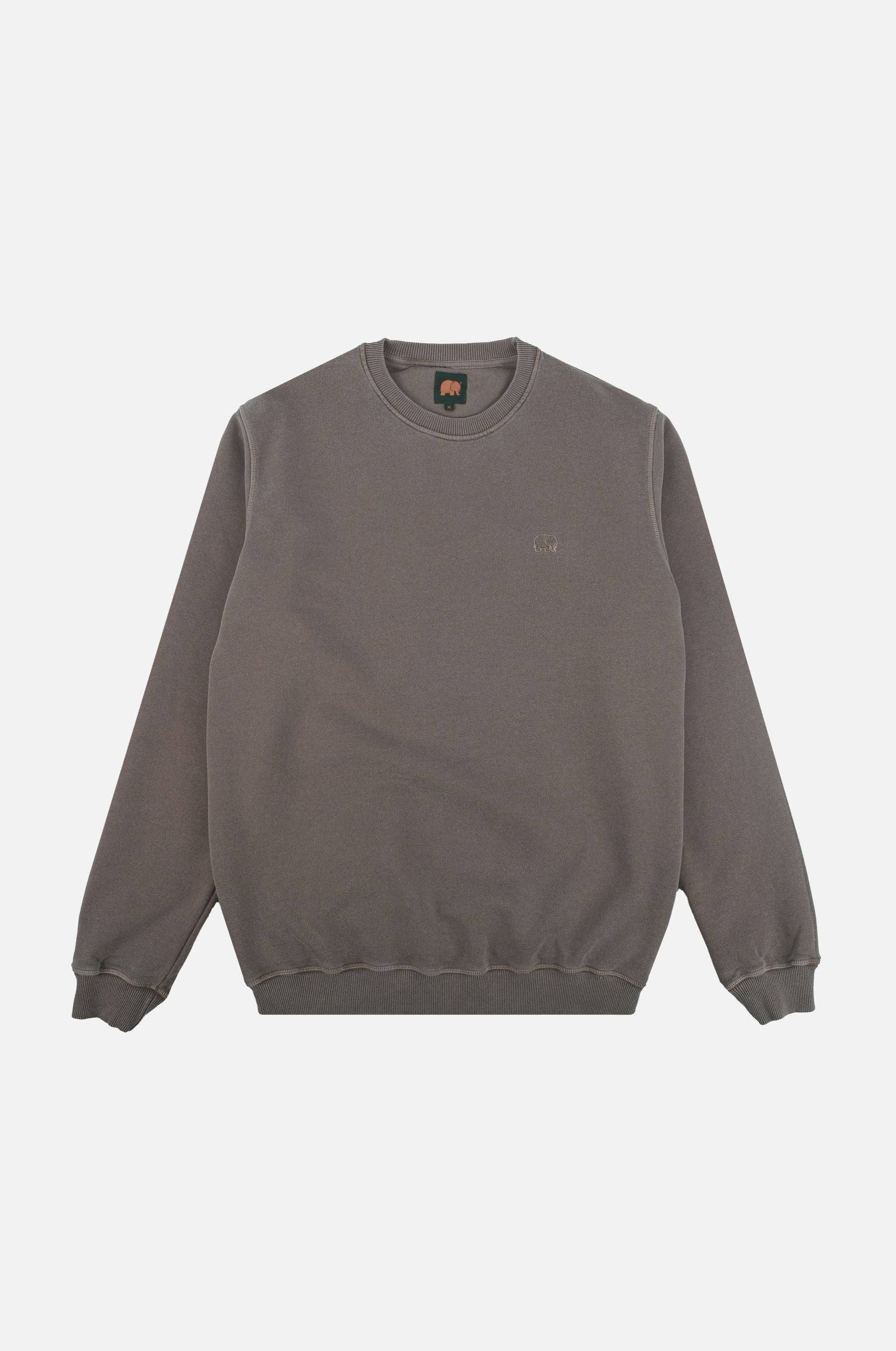 Maglione pesante pigmentato Essential grigio pietra