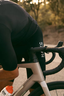 Pantaloncini da ciclismo neri con bretelle