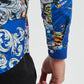 Camicia premium da uomo con stampa digitale multicolor