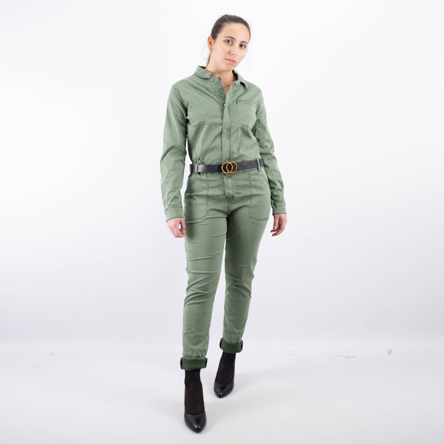 Tuta intera a maniche lunghe con zip