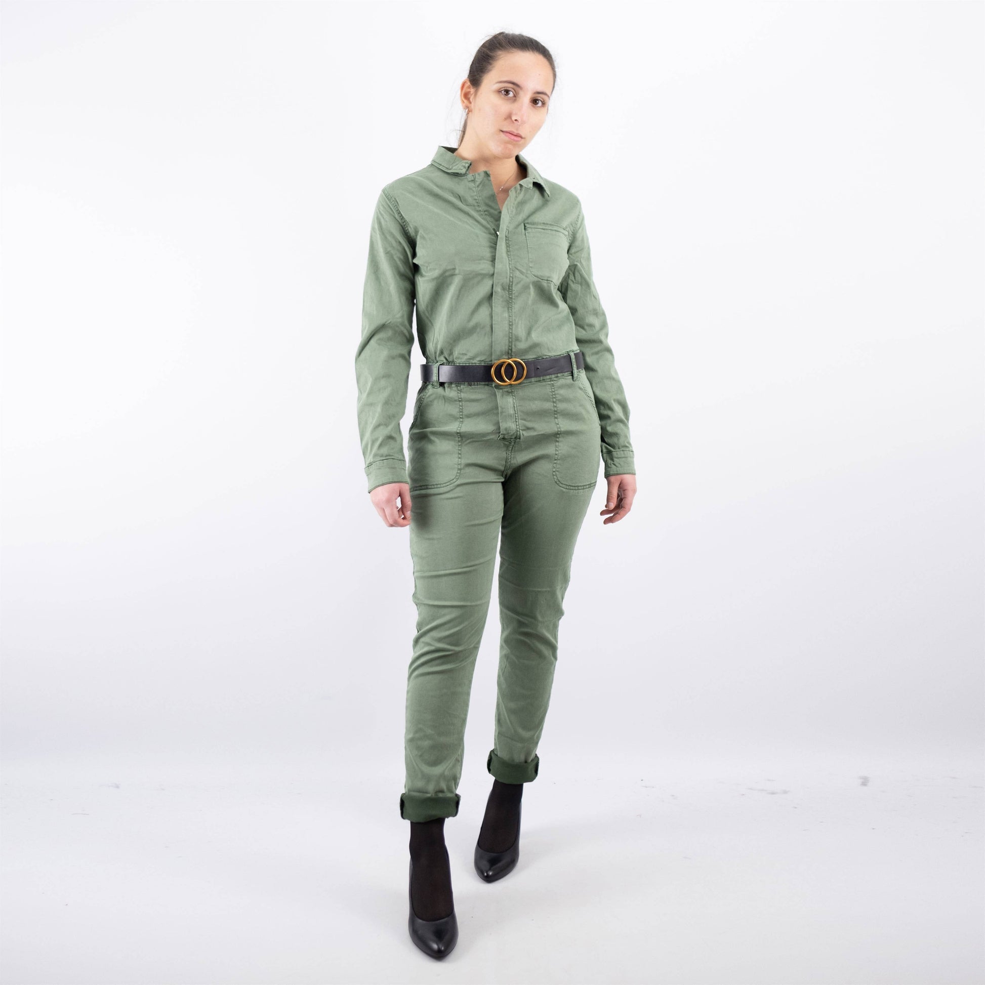 Tuta intera a maniche lunghe con zip