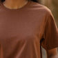 T-shirt boxy riciclata bronzo