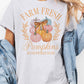 T-shirt oversize Farm Fresh Pumpkins con stampa zucche