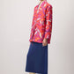 Cappotto fantasia con nodo frontale
