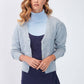 Cardigan in maglia a trecce con bottoni
