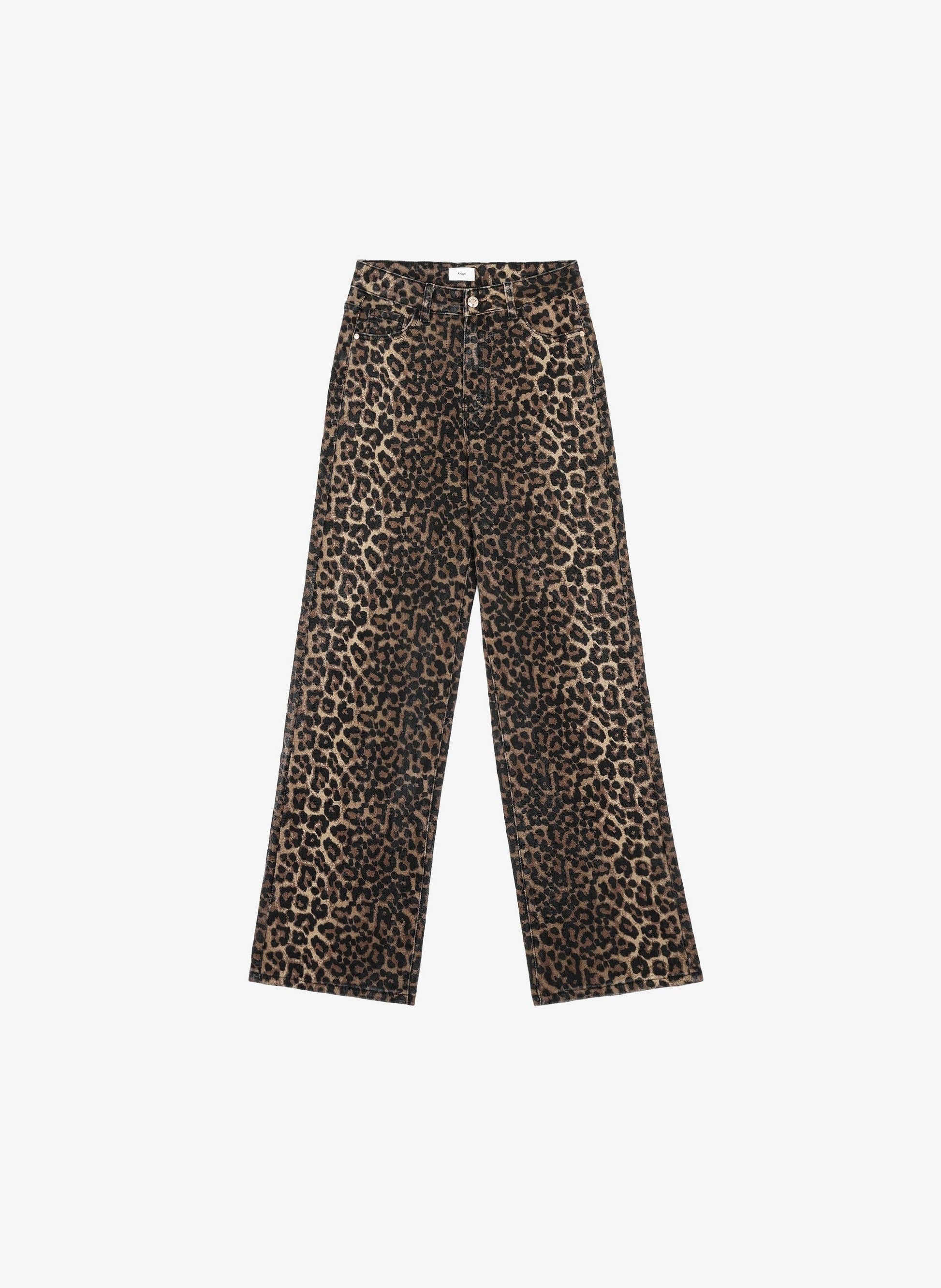 Pantaloni Paramour leopardati a vita alta