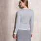 Maglione a maglia girocollo bicolore