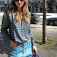 Blusa stampata in viscosa