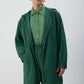 Giacca lunga con cappuccio e zip
