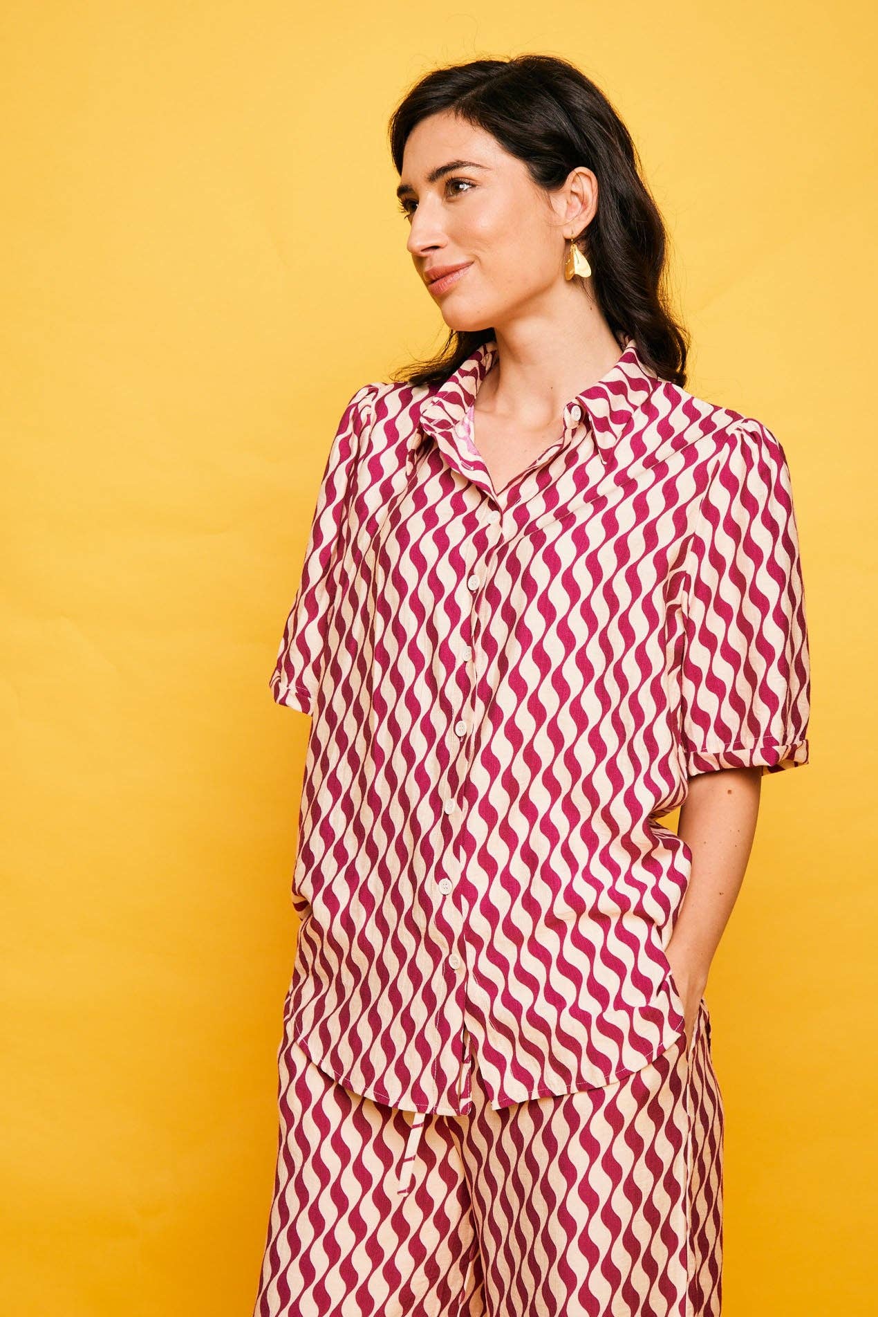 Camicia Aguadulce fucsia