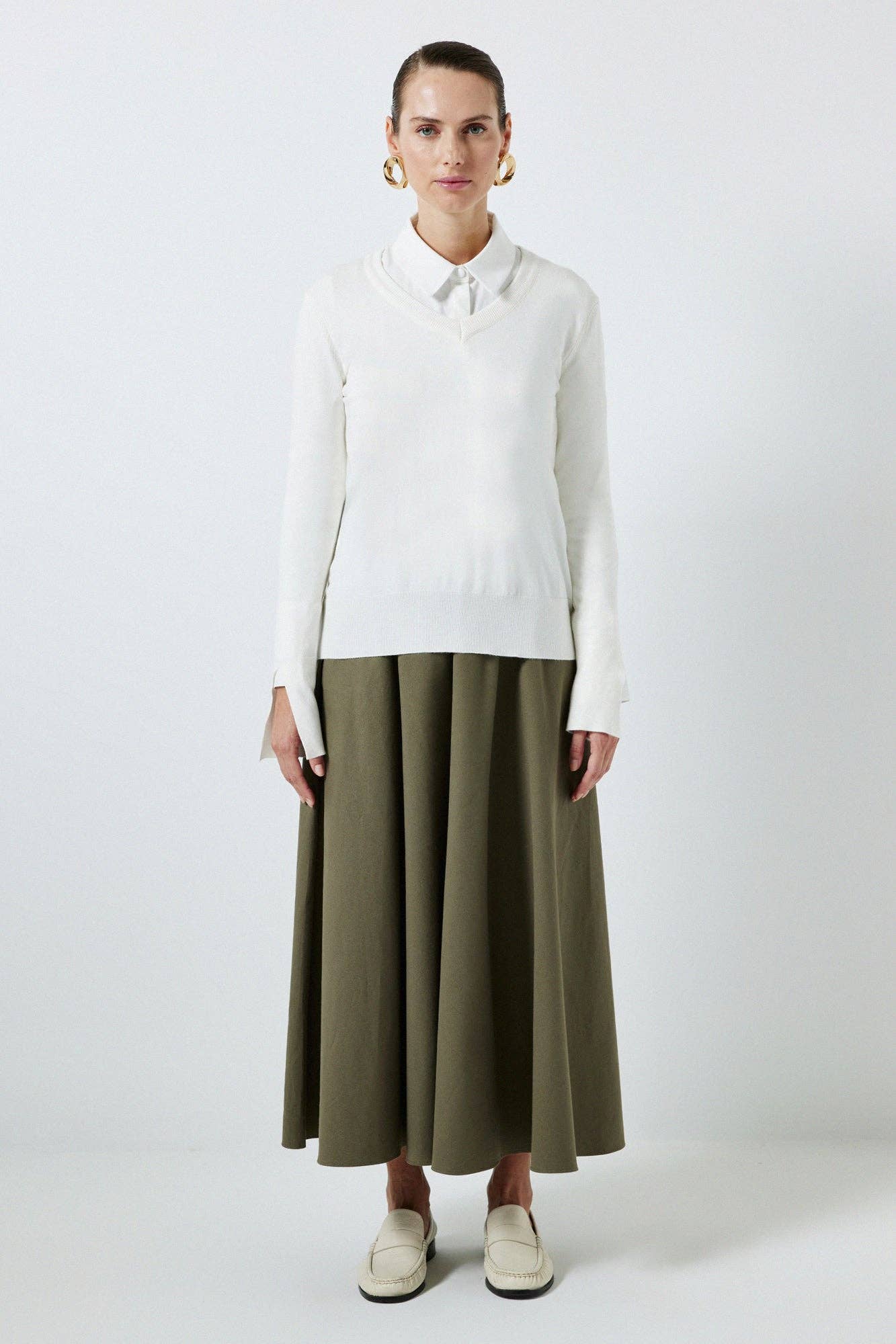 Blusa basic in maglia morbida