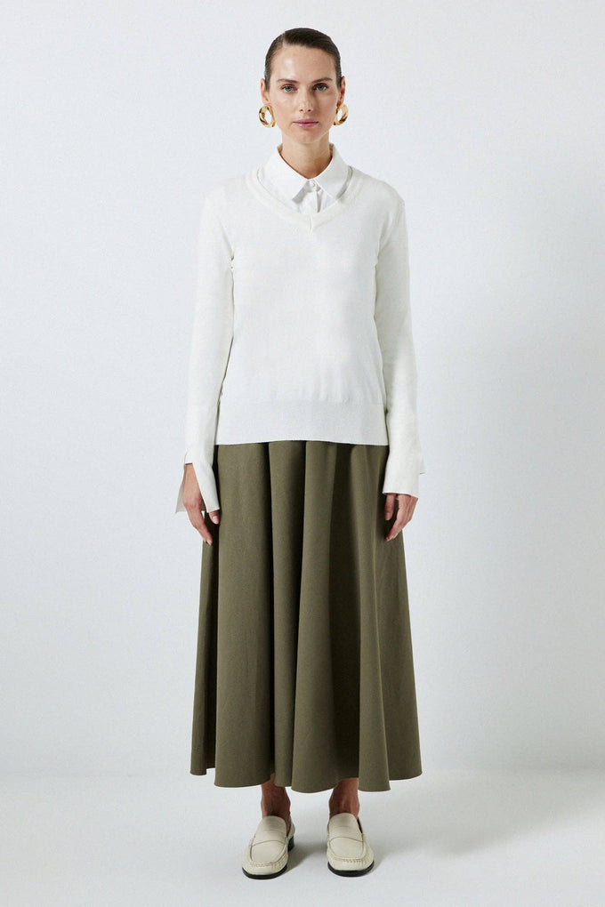 Blusa basic in maglia morbida